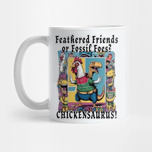 Two Headed Chicken-Dinosaur makes a Chickensaurus Mug